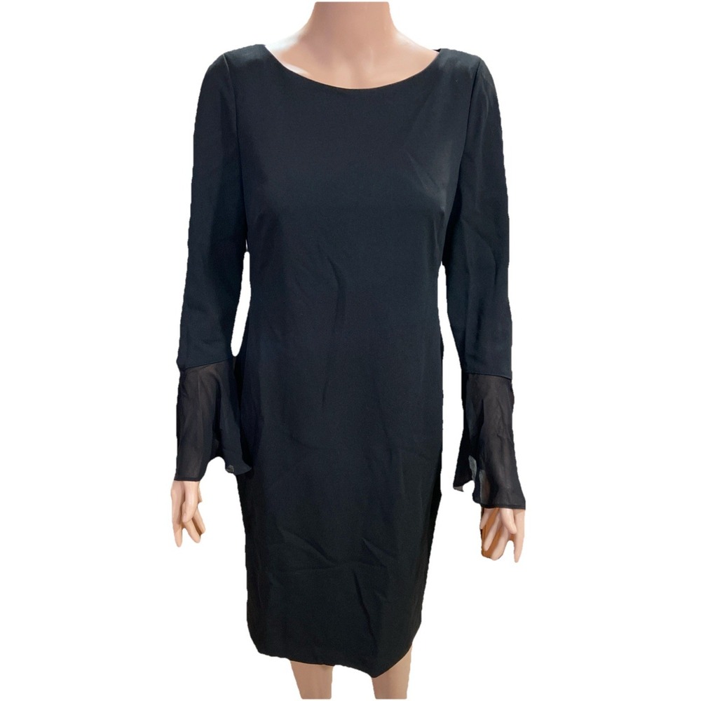 Calvin Klein Women's Peplum Sheath‎ Dress Size 8 Black